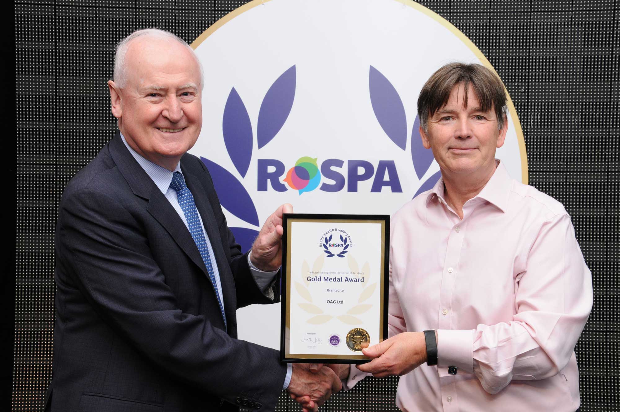 RoSPA Gold Medal Award OAG